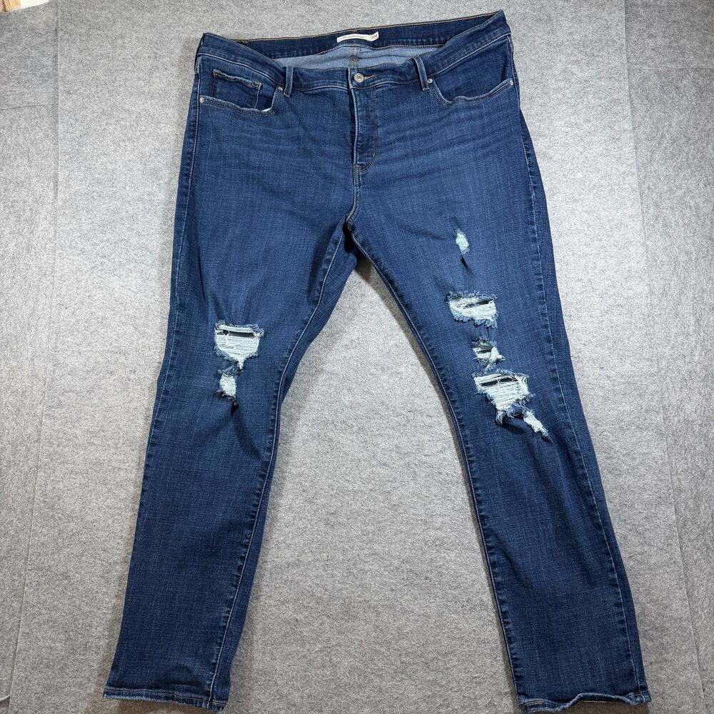 Levi's 311 Shaping Skinny Jeans Womens 20W Dark Blue Denim Stretch High Rise